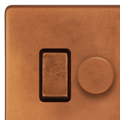 Antique Copper Switch & Dimmer Combinations