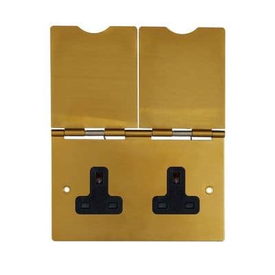 Antique Gold Floor Sockets
