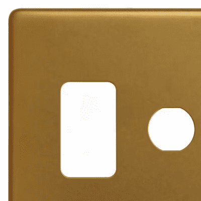 Antique Gold Grid Plates