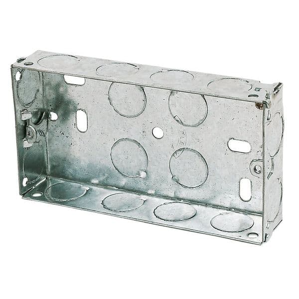 APPLEBY GALVANISED STEEL KNOCKOUT BOX 2G 25MM