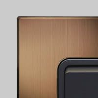 Aura Screwless Brushed Bronze