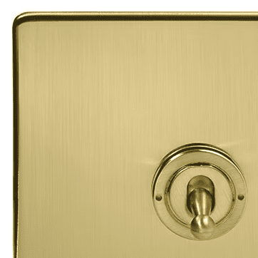 Brushed Brass Classic Toggle Switches