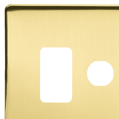 Brushed Brass Grid Plates