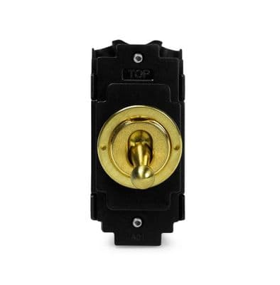 Brushed Brass Toggle Modules