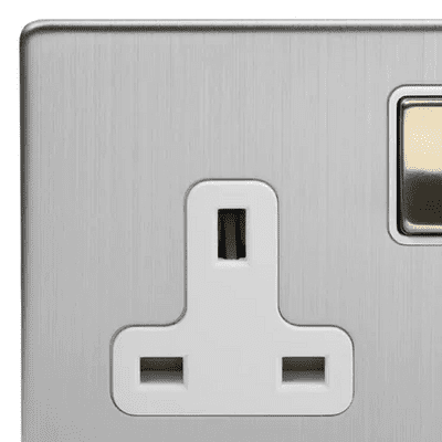 Brushed Chrome & Brushed Brass Switches & Sockets