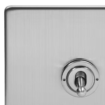 Brushed Chrome Classic Toggle Switches