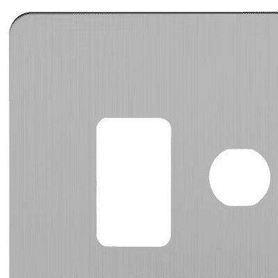 Brushed Chrome Flat Plate Grid Plates