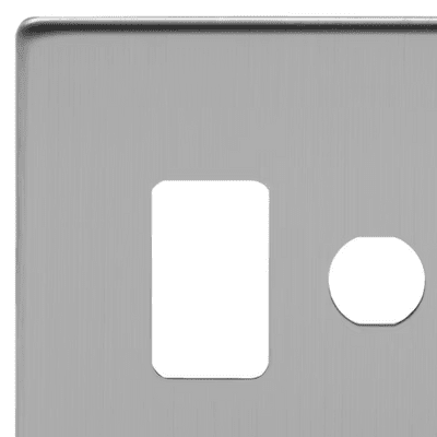 Brushed Chrome Grid Plates