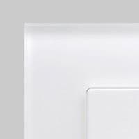 Crystal White Plain Glass Switches & Sockets