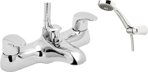 Deva ADORE106 Adore Chrome Deck Mounted Bath Shower Mixer Tap inc Hose & Handset