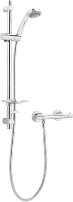 Deva COMBMEF Combi Chrome Thermostatic Bar Shower with Multi Mode Slider Kit