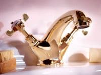 Deva CR24/501 Coronation Gold Mono Basin Mixer Tap with Pop Up Waste