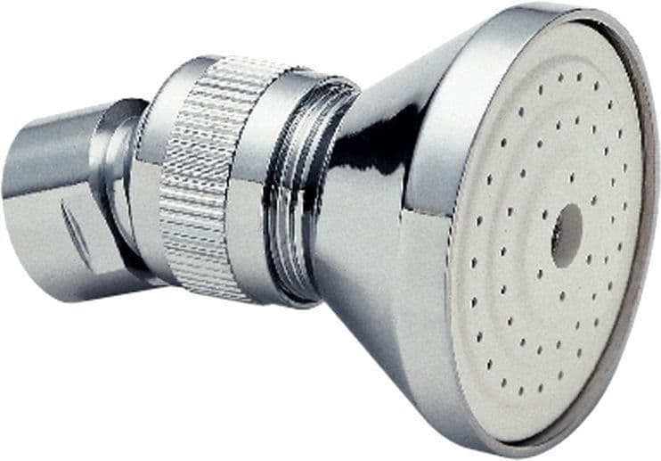Deva HEAH01 2" 53mm Chrome Shower Head with Swivel Joint