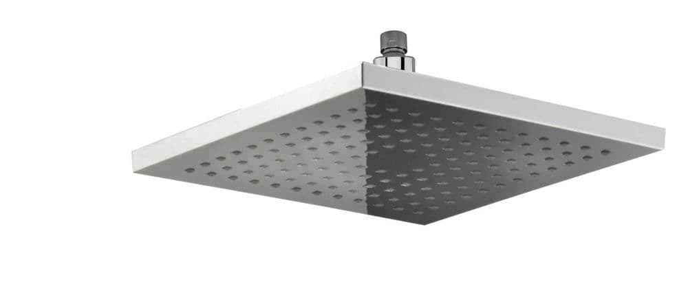 Deva HEAH07 200mm Square Chrome Shower Head with Swivel Joint