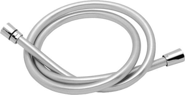 Deva HOS1.5PVS07 Smooth 1.5m Silver PVC Shower Hose - 1500mm