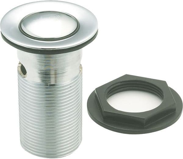 Deva PTW300/017 Slotted Chrome Press Top Click Clack Basin Waste