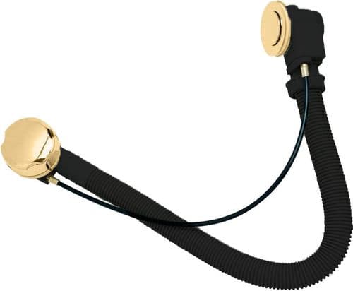 Deva PUW200/501 Gold Overflow Operated Pop Up Plug Bath Waste