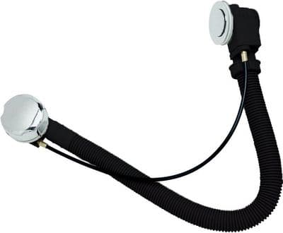 Deva PUW200 Chrome Overflow Operated Pop Up Plug Bath Waste
