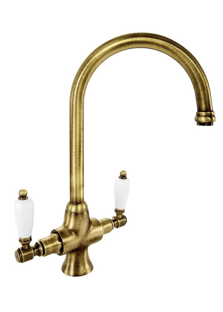 Deva SM056/BZ Georgian Traditional Bronze Mono Kitchen Sink Mixer Tap