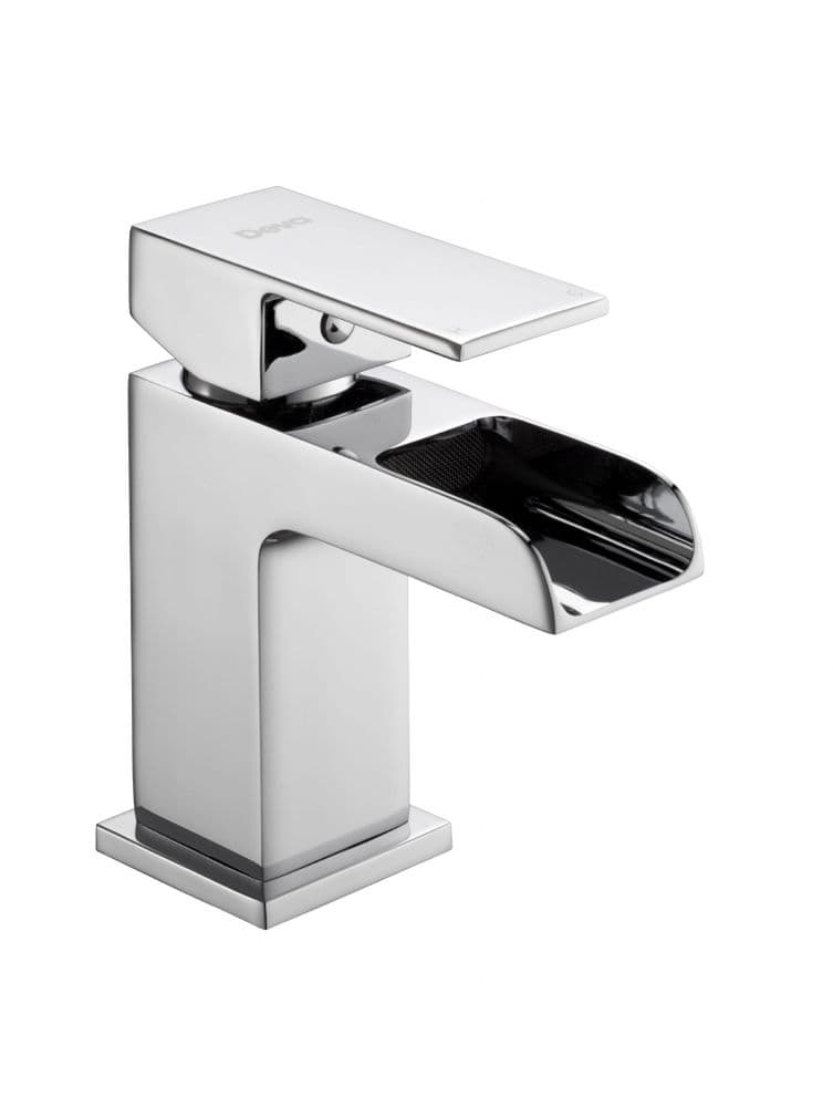 Chrome Bathroom Faucet Round LED Waterfall Spout Mixer Basin Sink Chrome Bathroom Faucet Round LED Waterfall Spout Mixer Basin Sink