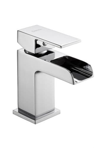 Deva SPA2113 Sparkle Waterfall Cascade Chrome Mono Basin Mixer Tap inc Press Top Waste