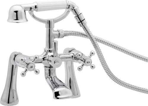 Deva TUD03 Tudor Traditional Chrome Bath Shower Mixer Tap