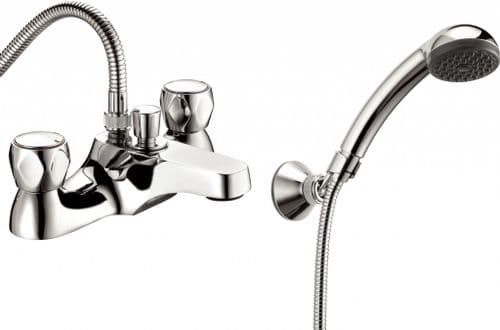 Deva VR106 Vitality Chrome Deck Mounted Bath Shower Mixer Tap