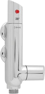 Deva VVERT01 Vertical L Shaped Thermostatic Bar Shower Mixer Valve