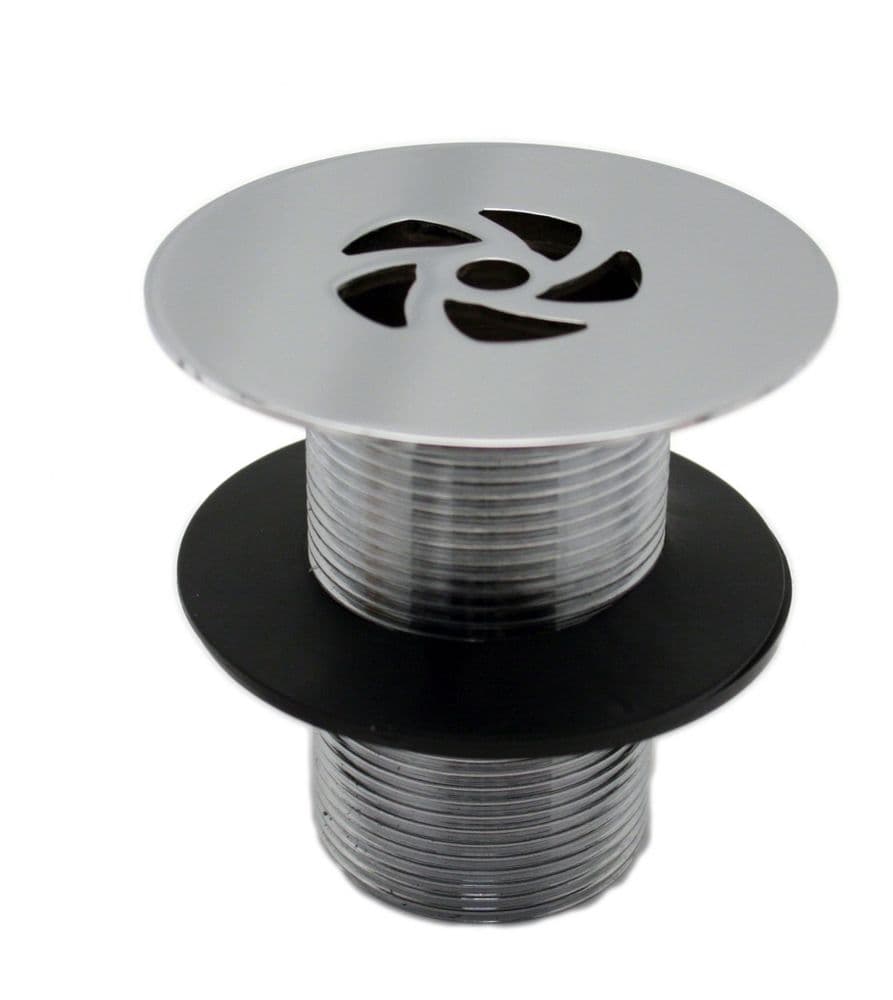 Deva WSTGR112/UNS Chrome Grated Waste 1 1/2" Unslotted Waste