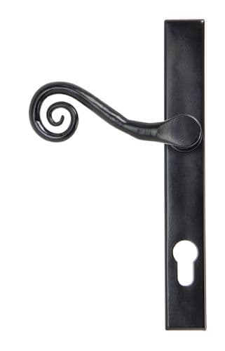 From The Anvil 33037L Black Monkeytail Slimline Lever Espag. Lock Set - LH