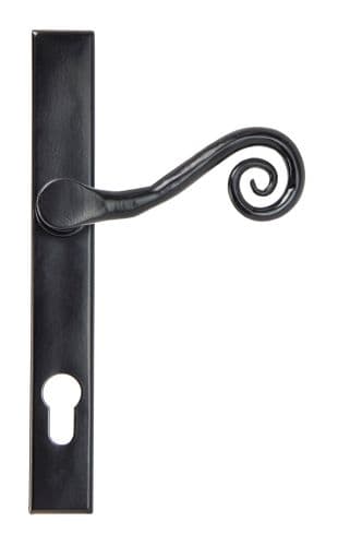 From The Anvil 33037R Black Monkeytail Slimline Lever Espag. Lock Set - RH