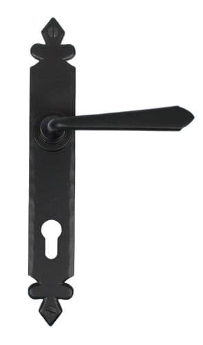 From The Anvil 33067 Black Cromwell Lever Espag. Lock Set