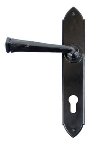 From The Anvil 33273 Black Gothic Lever Espag. Lock Set