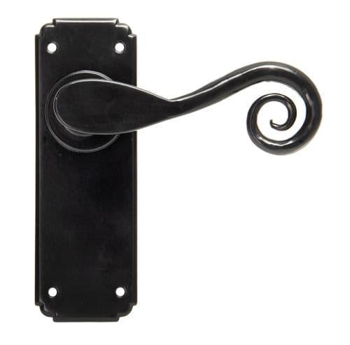 From The Anvil 33278 Black Monkeytail Lever Latch Set