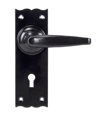 From The Anvil 33319 Black Oak Lever Lock Set