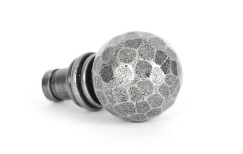 From The Anvil 33397 Pewter Hammered Ball Curtain Finial (pair)