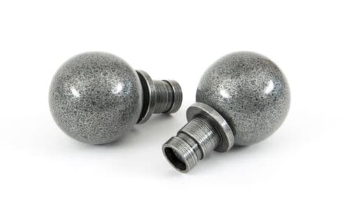 From The Anvil 33734 Pewter Ball Curtain Finial (pair)