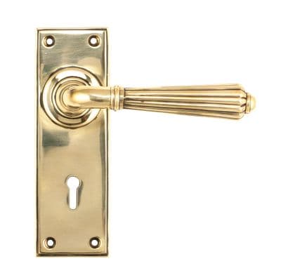 From The Anvil 45310 Aged Brass Hinton Lever Lock Set