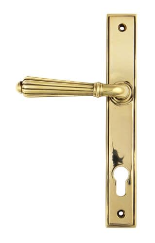 From The Anvil 45314 Aged Brass Hinton Slimline Lever Espag. Lock Set