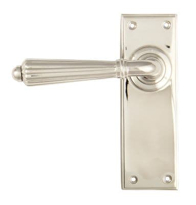 From The Anvil 45323 Polished Nickel Hinton Lever Latch Set