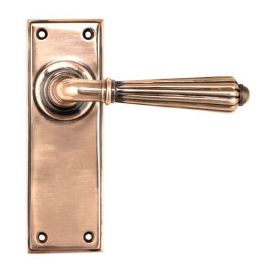 From The Anvil 45335 Polished Bronze Hinton Lever Latch Set