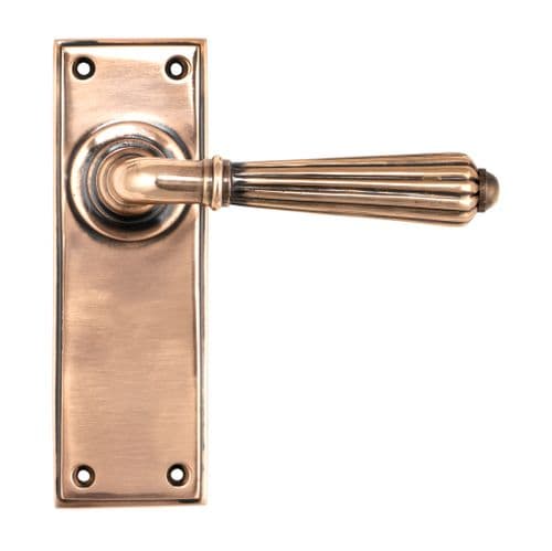 From The Anvil 45335 Polished Bronze Hinton Lever Latch Set