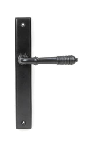 From The Anvil 45427 Aged Bronze Reeded Slimline Lever Latch Set