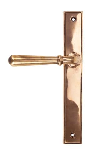 From The Anvil 45432 Polished Bronze Newbury Slimline Lever Latch Set