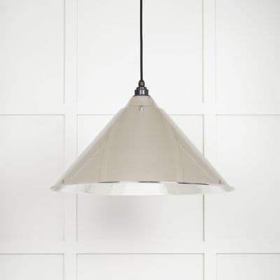 From The Anvil 45433 Hammered Nickel Hockley Pendant
