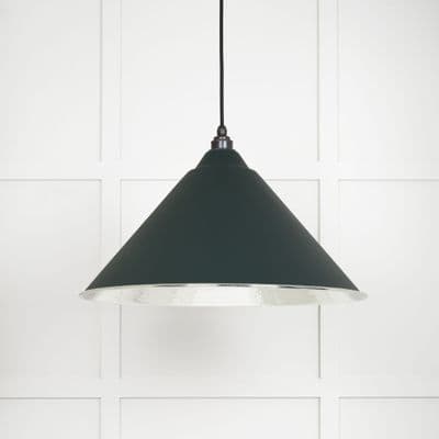 From The Anvil 45433DI Hammered Nickel Hockley Pendant in Dingle