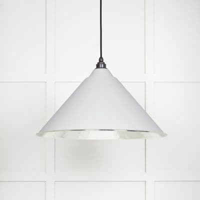 From The Anvil 45433F Hammered Nickel Hockley Pendant in Flock
