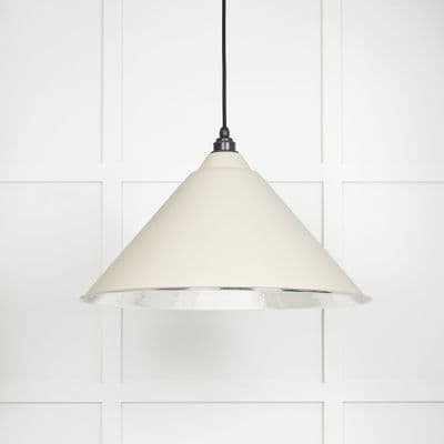 From The Anvil 45433TE Hammered Nickel Hockley Pendant in Teasel