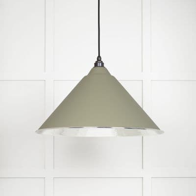 From The Anvil 45433TU Hammered Nickel Hockley Pendant in Tump
