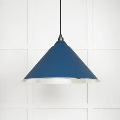 From The Anvil 45433U Hammered Nickel Hockley Pendant in Upstream